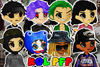 custom nft retardio style for pfp your social media