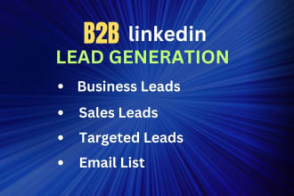 b2b lead generation, business leads, sales leads, email list for any business