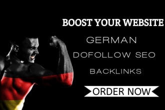 create 100 permanent german dofollow da90 seo backlinks from germany on de sites