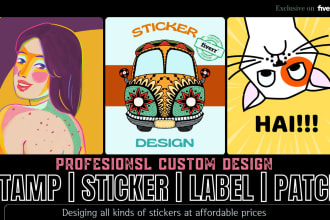 create custom sticker, patch, badge, label, or box in 24hrs