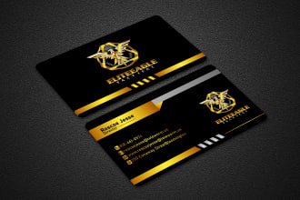 do modern minimalist luxury business card and logo design