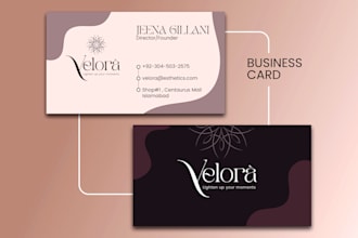 do unique, professional, stylish business card, logo design and stationery