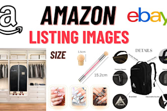 design amazon ebay product listing images, infographics, and lifestyle