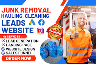 generate junk removal leads junk removal website hauling leads lead generation