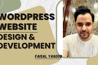 do website development, web design with wordpress