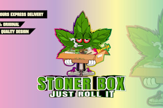 do an amazing marijuana, weed, cannabis mascot logo design