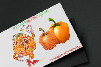 create all type of custom qr code, dynamic qr code design with logo