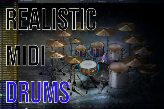 make realistic midi drums for your rock, metal or punk song