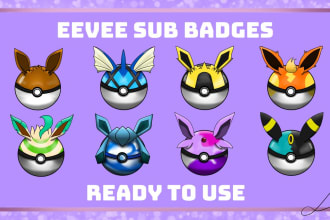 give you eevee sub badges, ready to use