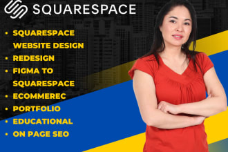 full website development squarespace,squarespace website redesign,square website