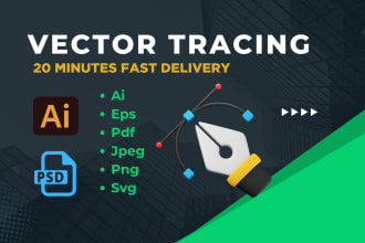 recreate, redraw, resize, edit logo png, jpeg to vector
