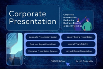 create business powerpoint presentation and board meetings
