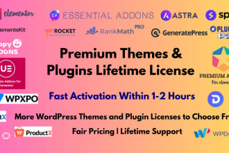 install premium themes and plugins with lifetime validity