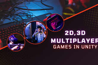 develop 2d, 3d multiplayer games for android mobile, ios and pc in unity