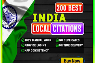 do india local citations and directory submissions