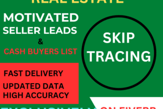 provide motivated seller real estate leads that will be converted, skip tracing