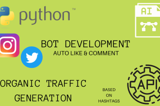 make instagram, twitter bot for organic growth