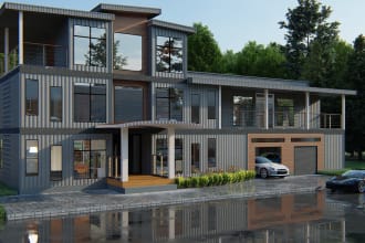 design for shipping container house, garden shed,office,shops,restaurants,cafe