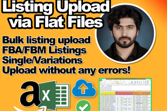 upload amazon product variations listing via flat file, bulk upload