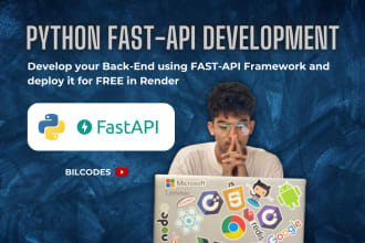 develop your backend using python fast api quickly