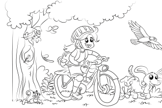 do unique coloring book page for children