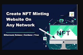 create nft minting website on any network
