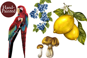 paint anything with watercolor for you