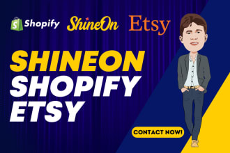 setup shineon jewelry dropshipping store integrated with shopify or etsy