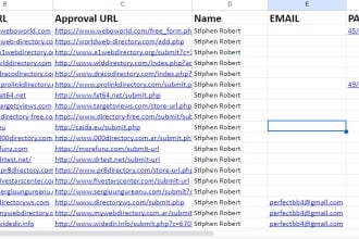 do 15 niche directory submissions manually