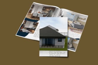 create brochure design, product booklet, and catalog design