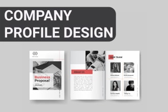 design company profile, brochure, proposal, catalog, booklet, catalogue design