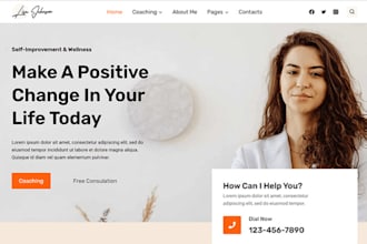 design therapy counselling medical health, psychotherapist live coaching website
