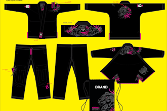 design best women bjj gi, judo MMA uniforms artwork