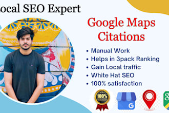 do 50,000 google maps citations for gmb to rank in your city, state