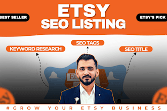 do etsy SEO title and tags optimization ,boost sales