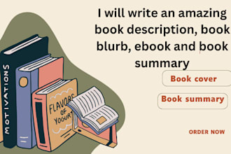 book description, book blurb, ebook and book summary