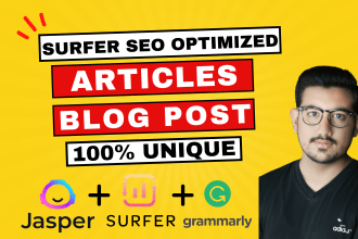 write surfer SEO optimized articles with jasper ai