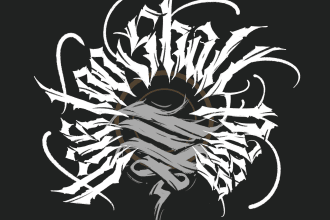 made gothic typography, logo, clothing, apparel