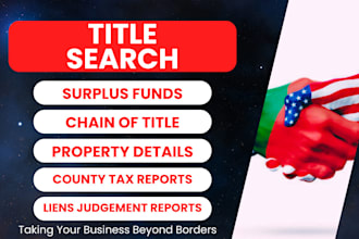 do property title search and surplus funds