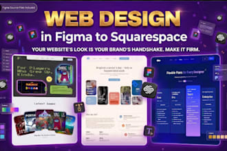 design custom figma to squarespace website or squarespace redesign