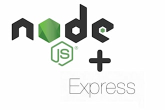 create a restful API or backend for you with nodejs express