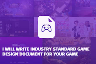 create game design document gdd for PC, mobile and console