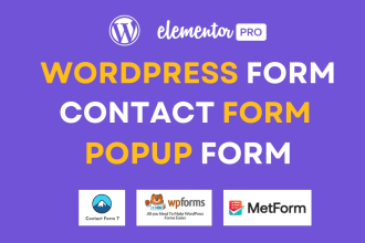 build popup form, multi step form contact form and any wordpress form