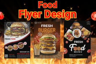food flyer design and restaurants menu design