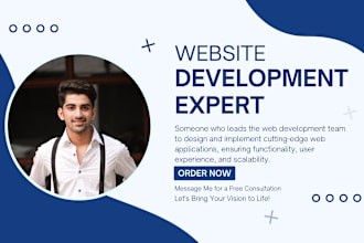 do full stack custom website devlopment end to end with django react