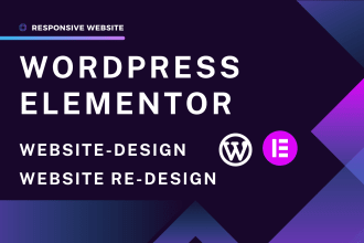 design responsive elementor pro dynamic functional website and do figma to wp