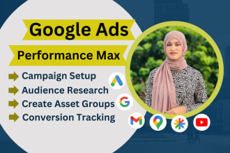 setup and manage google ads adwords PPC search ads shopping performance campaign