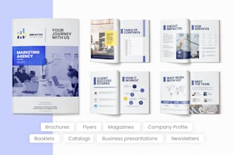 design business flyer brochure or company profile