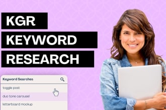do long tail kgr keyword research for better SEO results