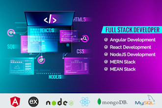 develop website with react js, node js, express, next js